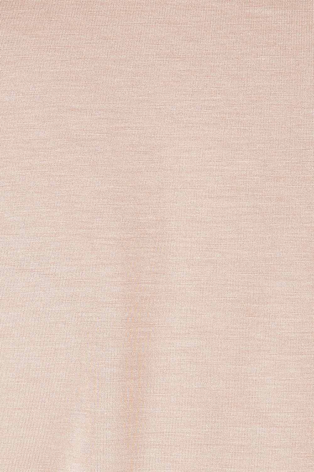Product shot of the Liza Tank in colour Nude, detail