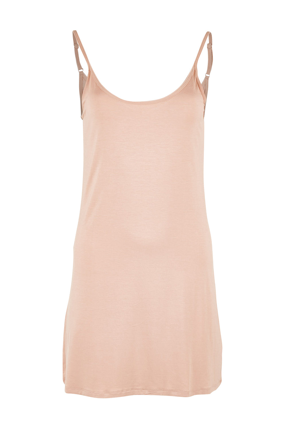 Product shot of the Roxie Reversible Slip in colour Nude, from the front