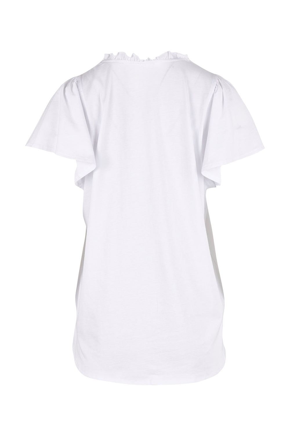 Product shot of the Bree Tin colourShirt - White (White), from the back