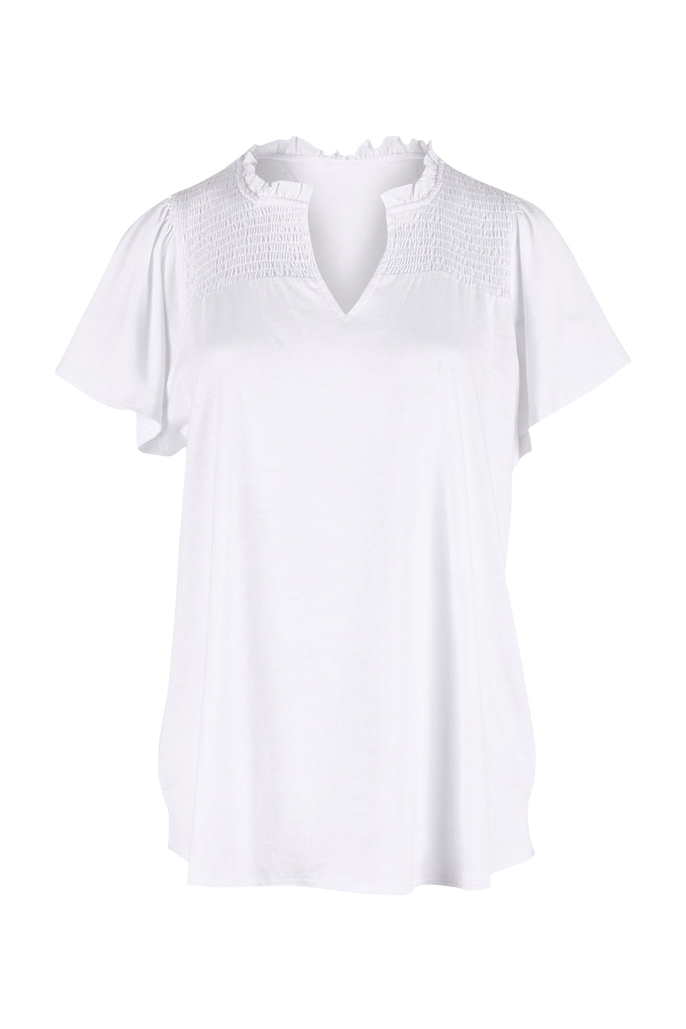 Product shot of the Bree Tin colourShirt - White (White), from the front