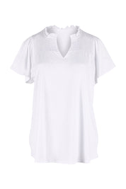 Product shot of the Bree Tin colourShirt - White (White), from the front