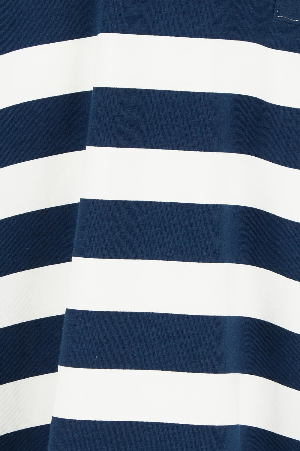 Product shot of the Zena Cotton Tin colourShirt Dress - Navystripe (Blue), detail