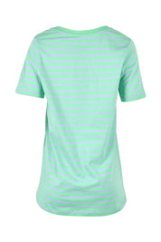 Product shot of the Luella Australian Cotton Tee in colour Grnteastr (Green), from the back
