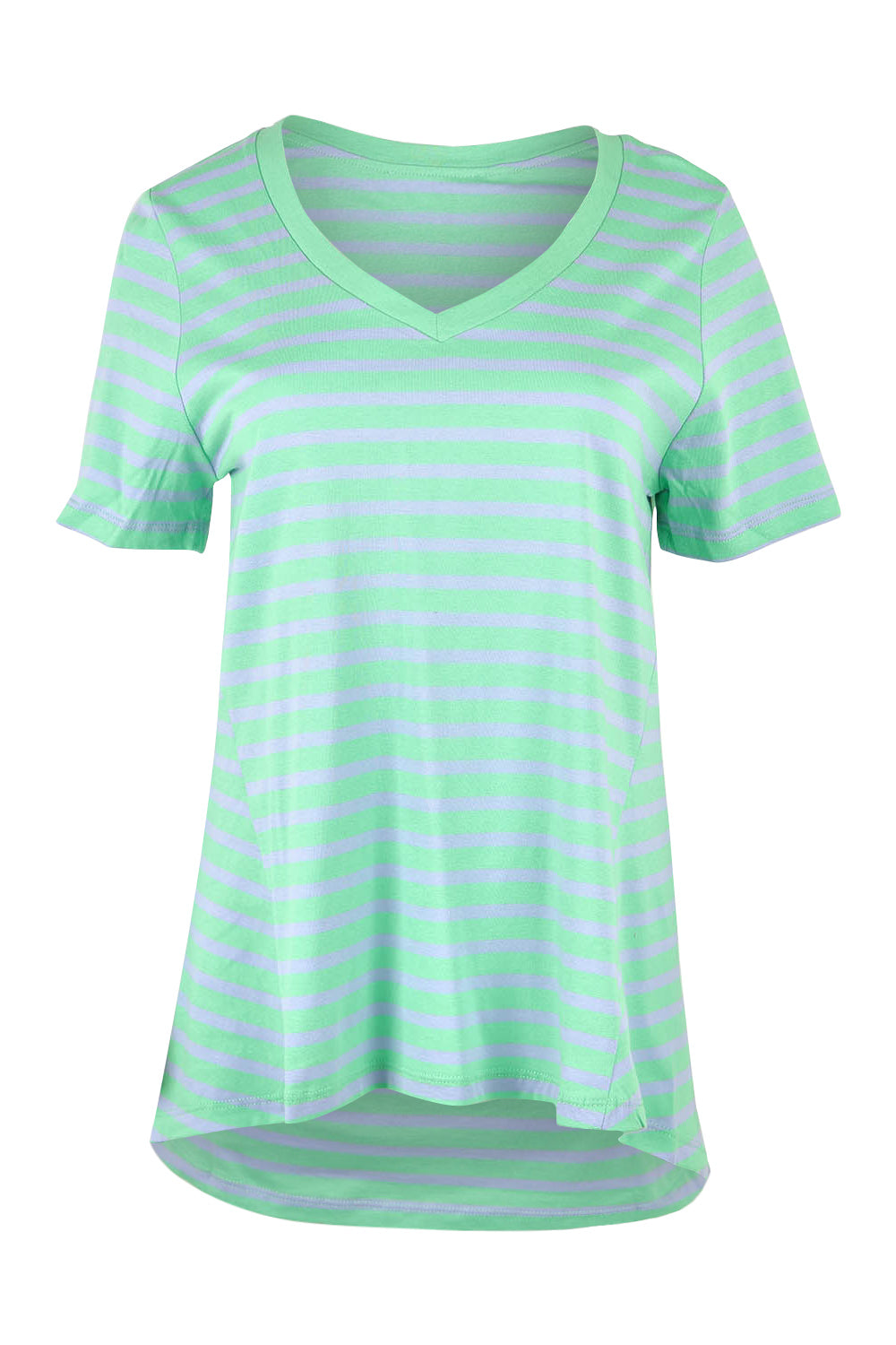 Product shot of the Luella Australian Cotton Tee in colour Grnteastr (Green), from the front