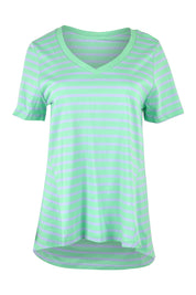 Product shot of the Luella Australian Cotton Tee in colour Grnteastr (Green), from the front