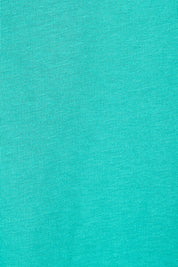 Product shot of the Luella Tee in colour Teal (Green), detail