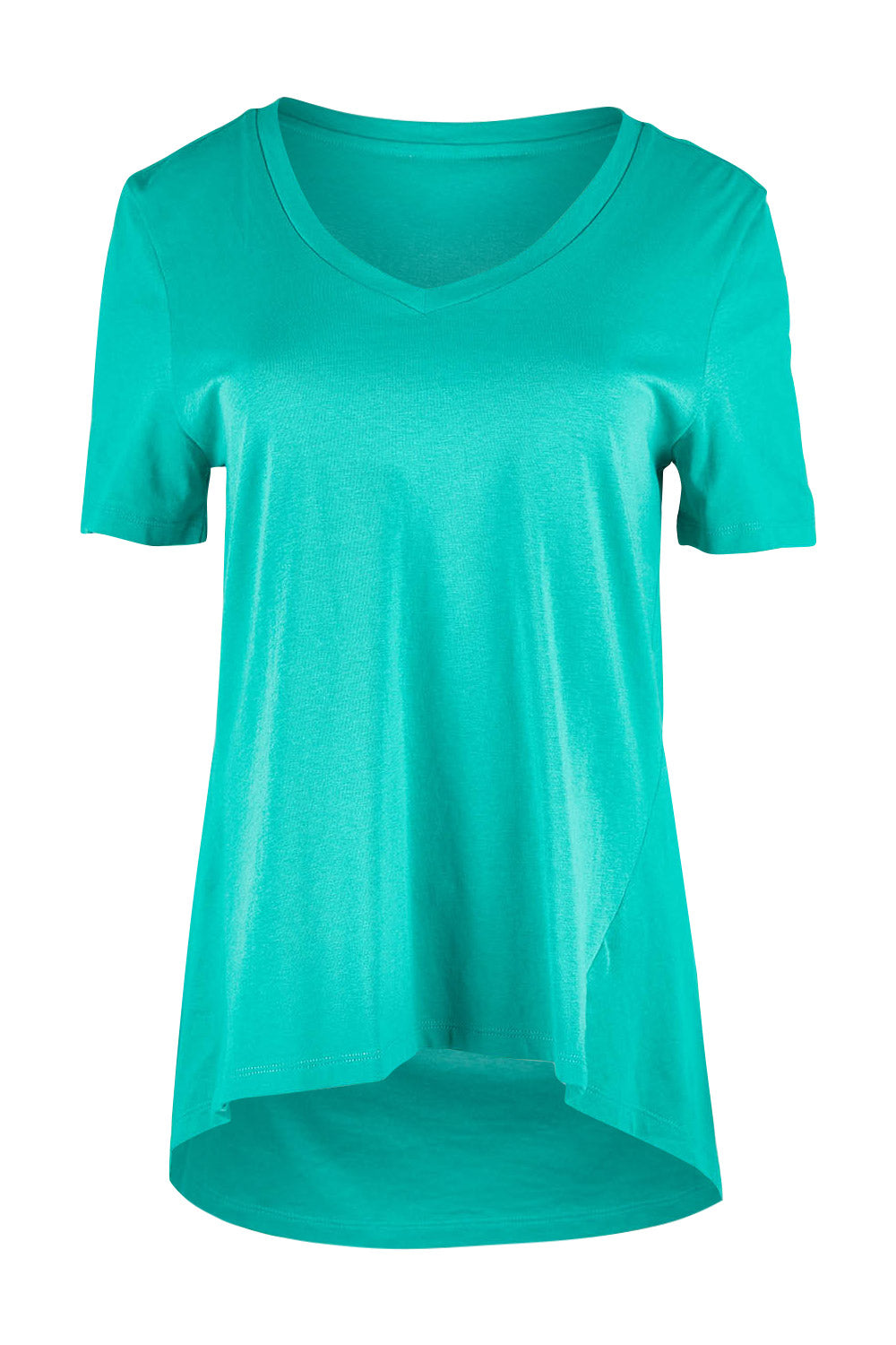 Product shot of the Luella Tee in colour Teal (Green), from the front