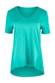 Product shot of the Luella Tee in colour Teal (Green), from the front