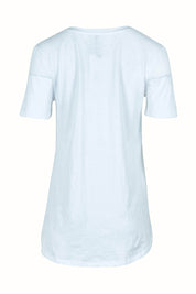 Product shot of the Luella Australian Cotton Tee in colour White (White), from the back