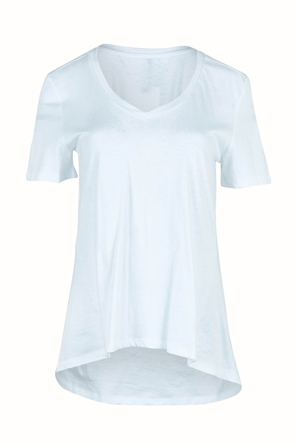 Product shot of the Luella Australian Cotton Tee in colour White (White), from the front