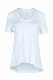 Product shot of the Luella Australian Cotton Tee in colour White (White), from the front