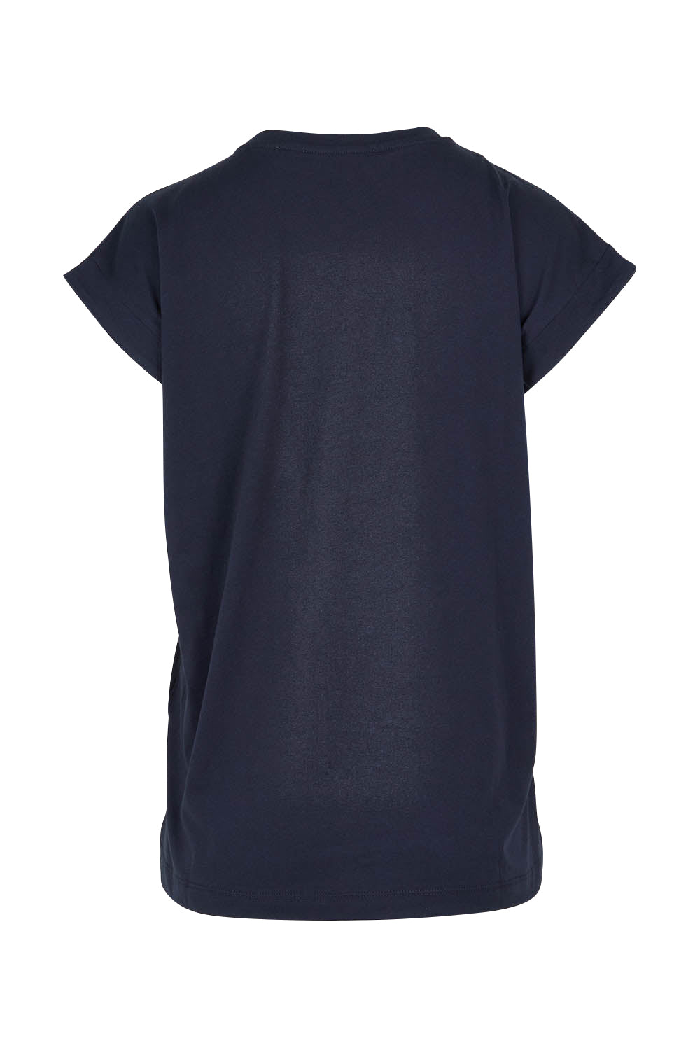 Product shot of the Michaela Australian Cotton Top in colour Coal (Black), from the back