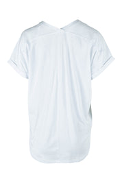 Product shot of the Avril Print Tee in colour White (White), from the back