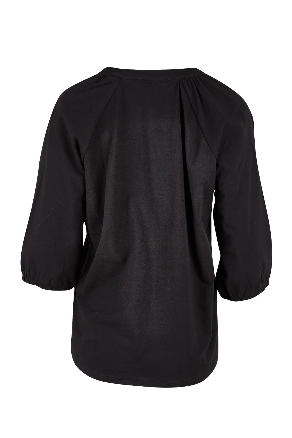 Product shot of the Prue Tee in colour Black (Black), from the back