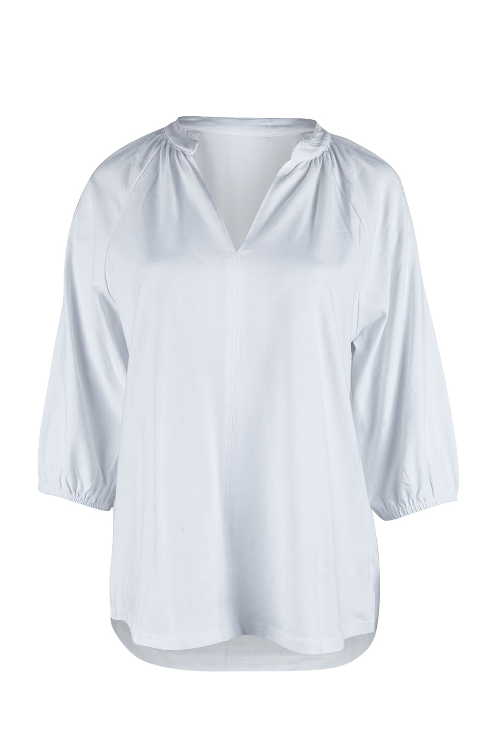 Product shot of the Prue Tee in colour White (White), from the front