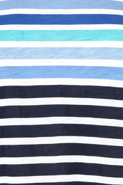 Product shot of the Gracie Cotton Tee in colour Bluehaze (Blue), detail
