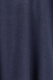 Product shot of the Everleigh Bamboo Tee in colour Navy (Blue), detail