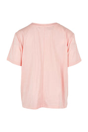 Product shot of the Ellia Cotton Crew Tee in colour Santorini (Pink), from the back