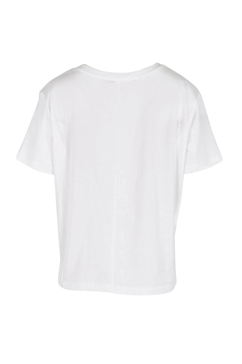 Product shot of the Ellia Crew Tee – Sunsea in colour Sunsea, from the back