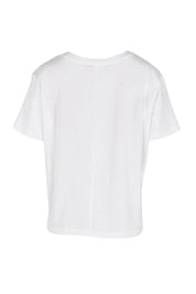Product shot of the Ellia Crew Tee – Sunsea in colour Sunsea, from the back