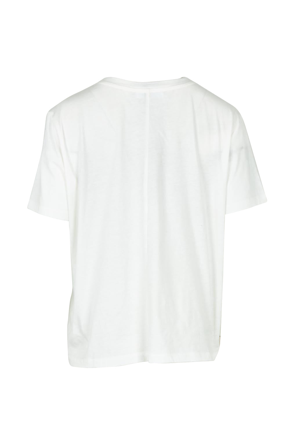 Product shot of the Ellia Cotton Crew Tee in colour Verao (Green), from the back
