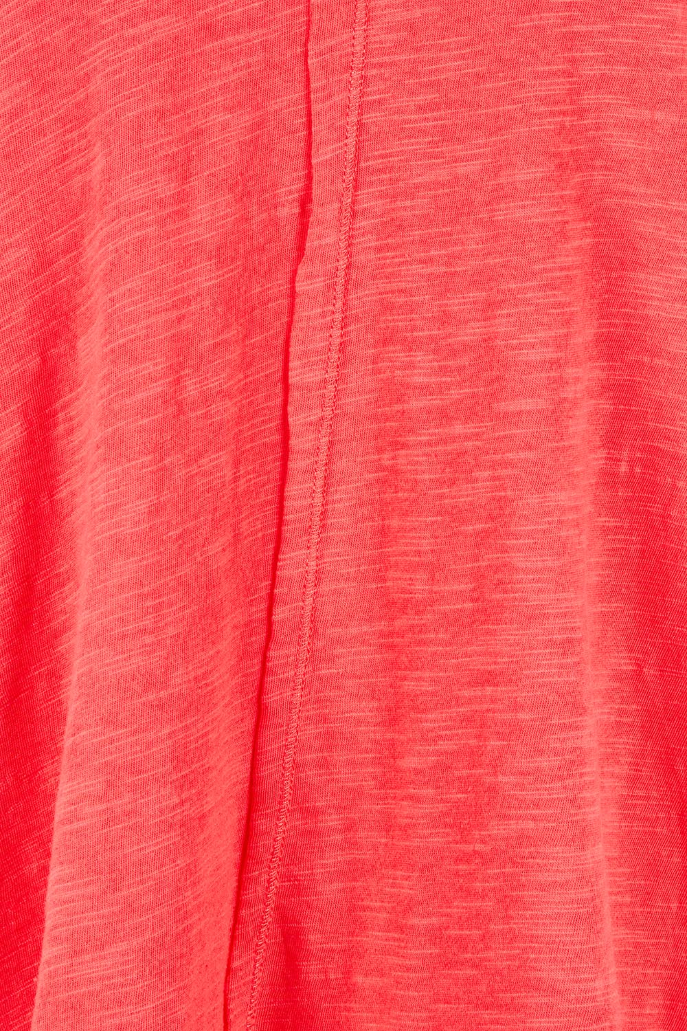 Product shot of the Mariah Cotton Tank in colour Grapefruit (Pink), detail