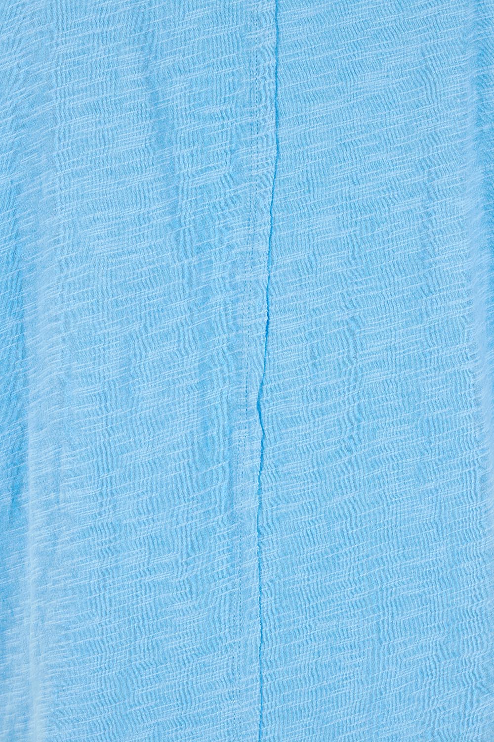 Product shot of the Shirley Cotton Short Sleeve Tee in colour Blue (Blue), detail