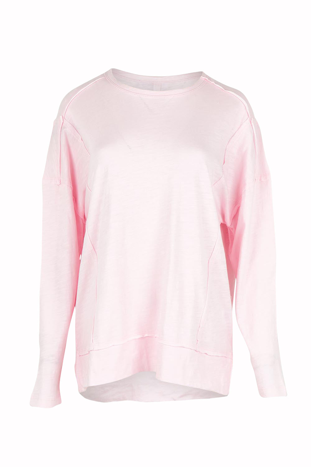 Product shot of the Beatris Tee in colour Pink (Pink), from the front