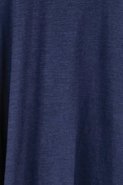 Product shot of the Celene Frill Dress – Navy in colour Navy, showing detail