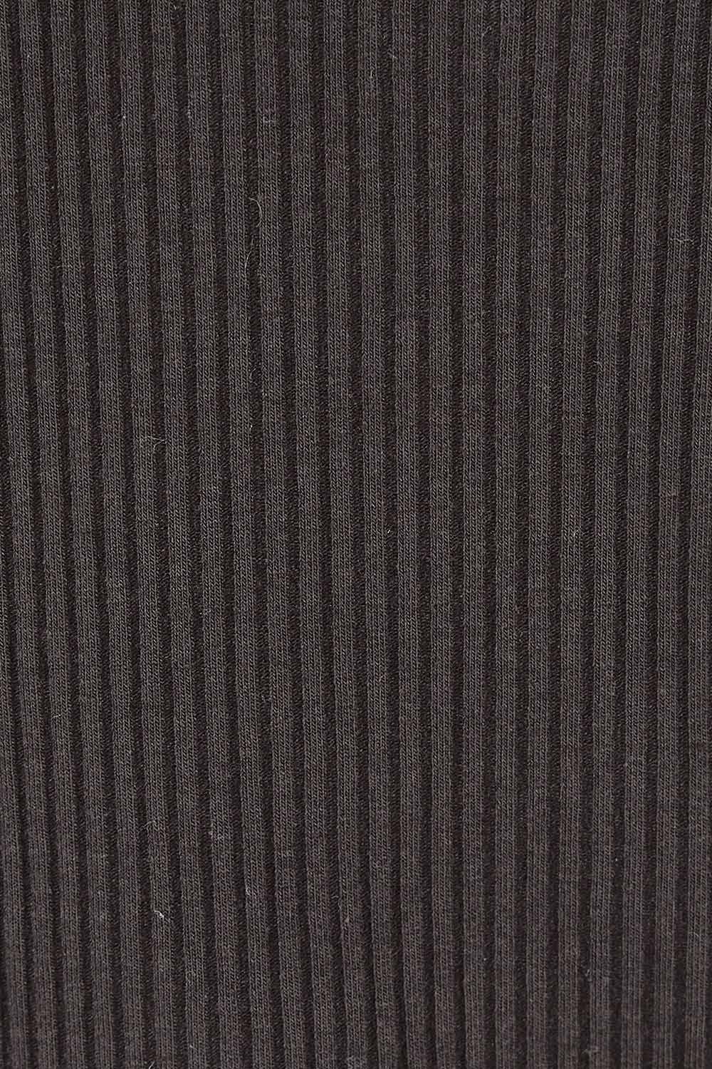 Product shot of the Mimi Rib Tank in colour Black (Black), detail