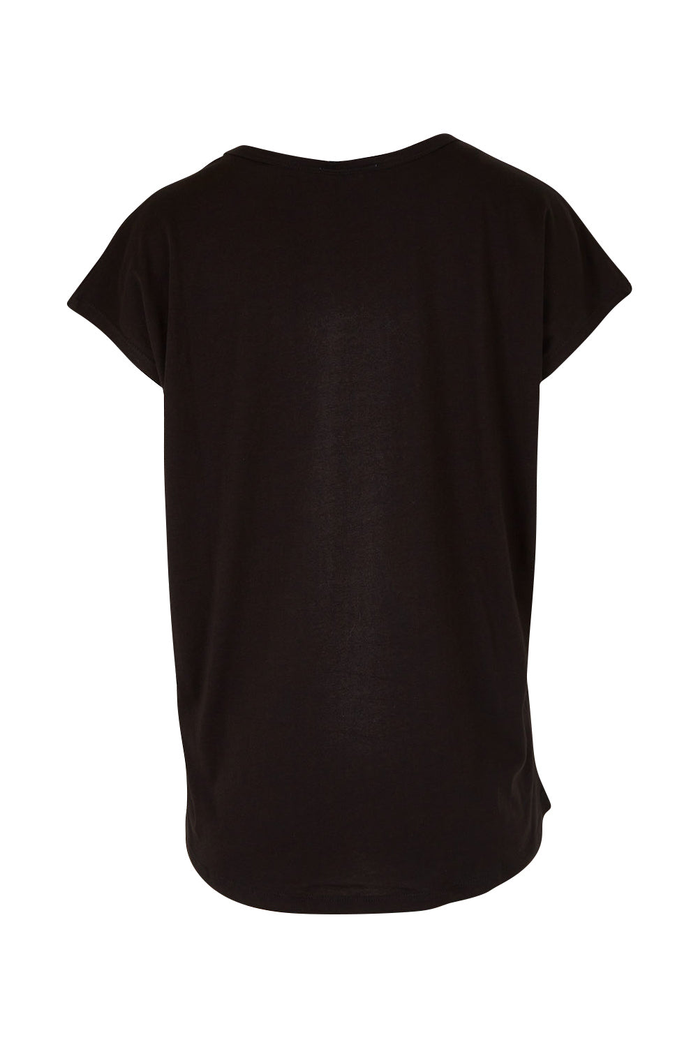 Product shot of the Tyra Top in colour Black (Black), from the back