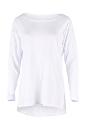 Product shot of the Monique Top in colour White (White), from the front