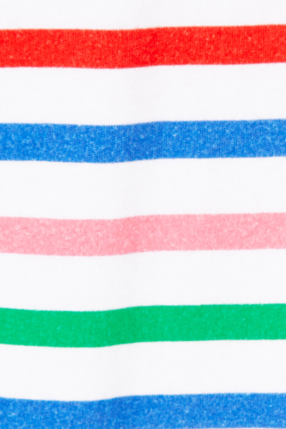 Product shot of the Ava Tee in colour Rainbow (Blue), detail
