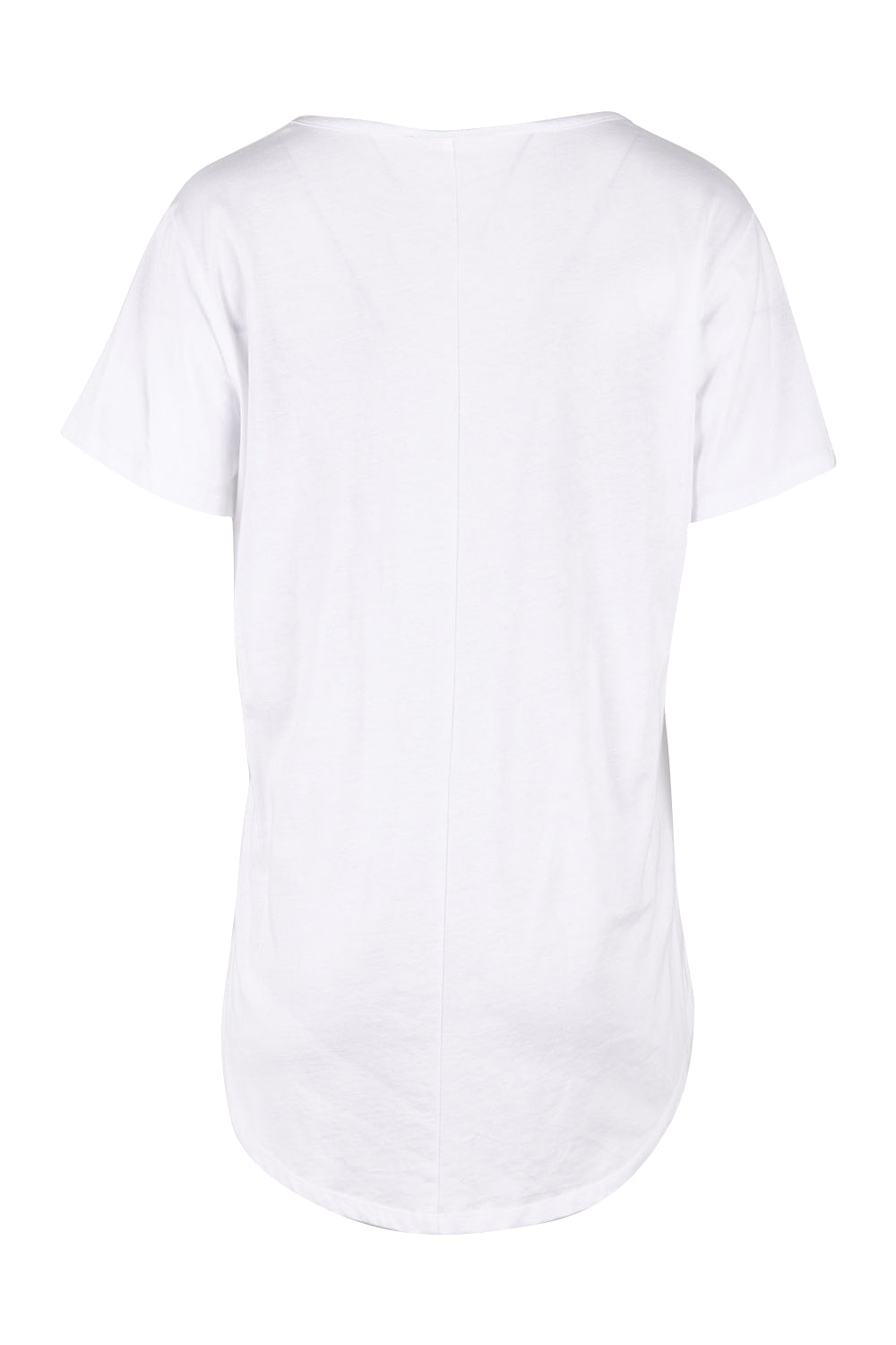 Product shot of the Ava Tee in colour White (White), from the back