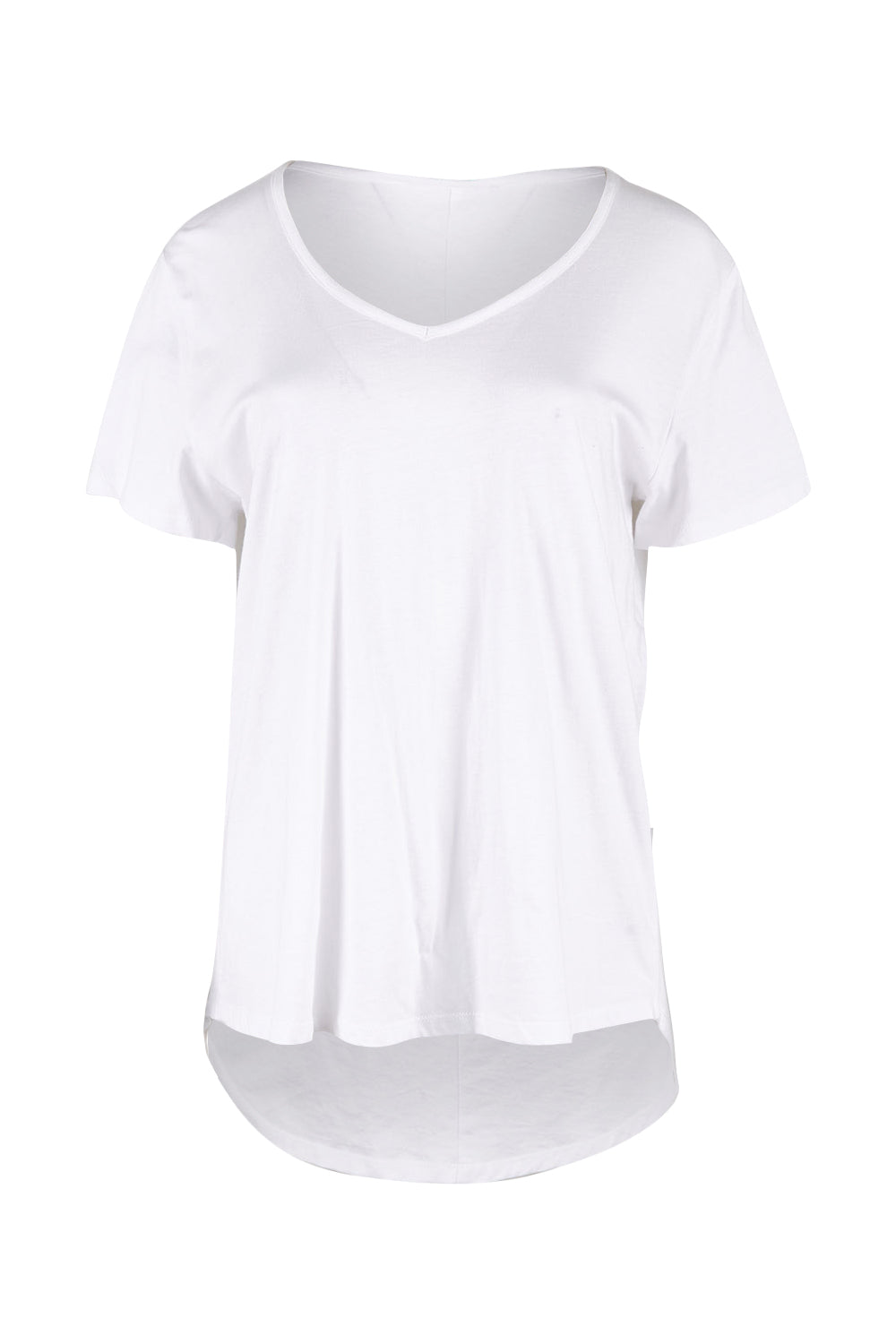 Product shot of the Ava Tee in colour White (White), from the front