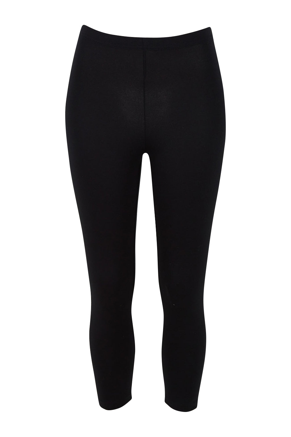 Product shot of the Leia Crop Legging in colour Black (Black), from the front