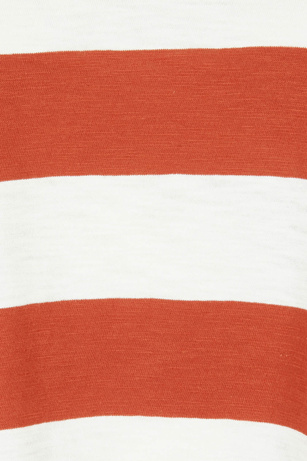 Product shot of the Hailey Short Sleeve Tee in colour Terracotta, detail