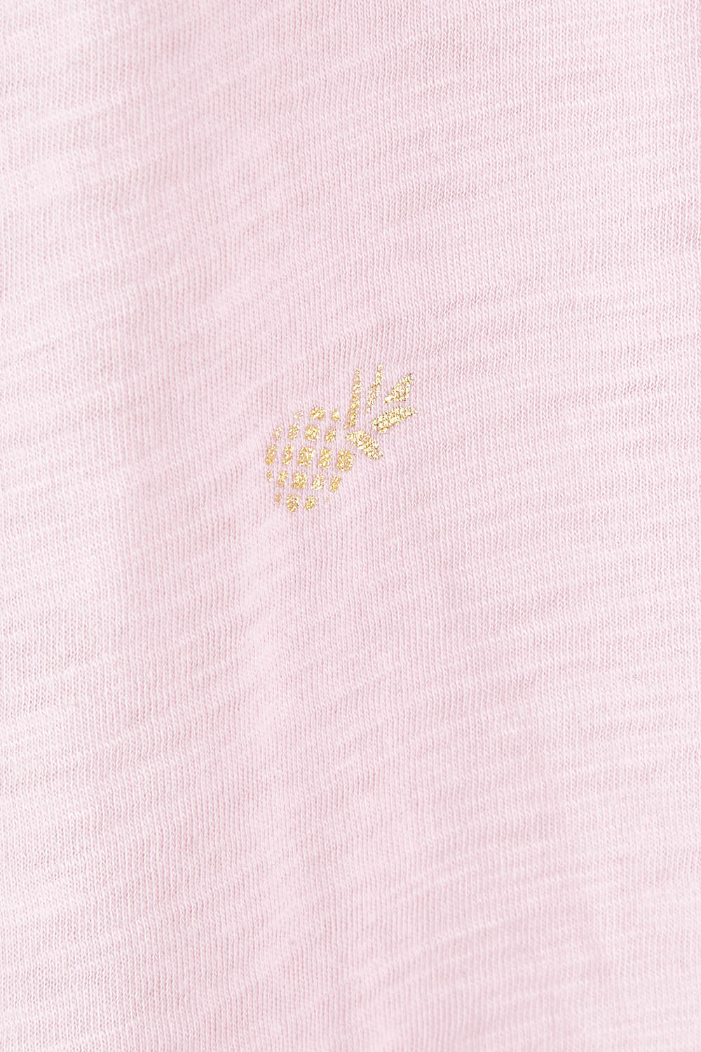 Product shot of the Hailey Short Sleeve Tee in colour Candypine (Pink), detail