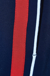 Product shot of the Tre's Bien Ponte Jogger in colour Navy (Blue), detail