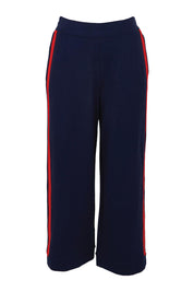Product shot of the Tre's Bien Ponte Jogger in colour Navy (Blue), from the front