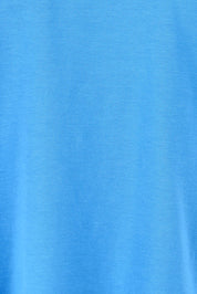 Product shot of the Magnolia Cotton Frill Sleeve Top in colour Powderblue (Blue), detail