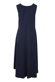 Preloved Sabrina Cotton Maxi Dress - Navy