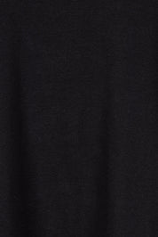 Product shot of the Brixley Long Sleeve Cotton Top in colour Black (Black), detail