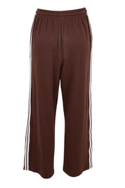 Product shot of the Nikki Relax Cotton Jogger – Chocolate in colour Chocolate, from the back