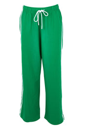 Product shot of the Nikki Relax Cotton Jogger in colour Green (Green), from the front