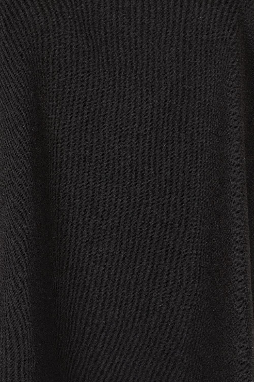 Product shot of the Relax Boxy Cotton Tee in colour Black (Black), detail