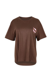 Product shot of the Relax Boxy Tee – Pescado in colour Pescado, from the front