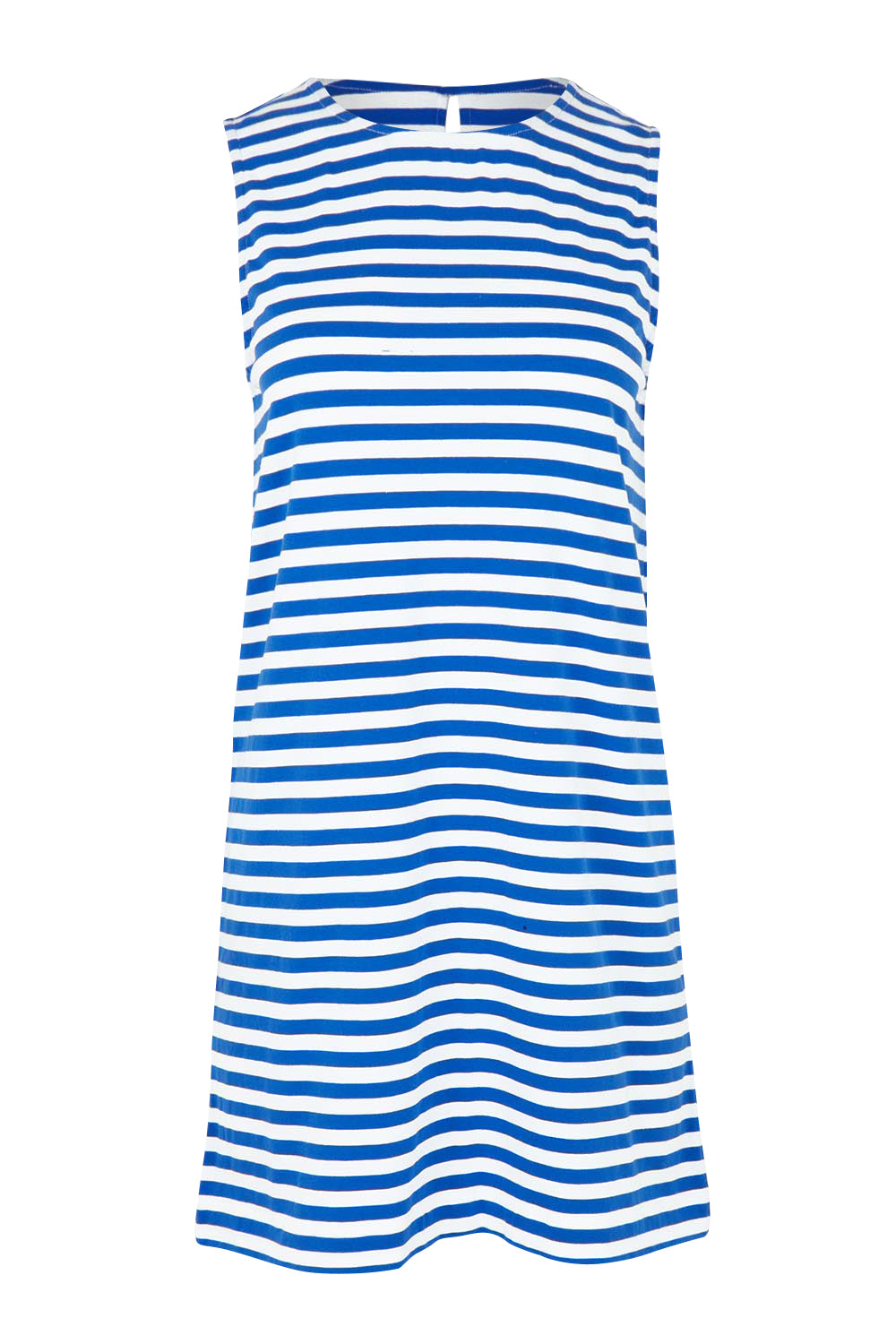 Product shot of the Tia Cotton Tank Dress in colour Royalblue (Blue), from the front