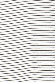 Product shot of the Tracy Vin colourNeck Cotton Tee - Blkwhite, detail
