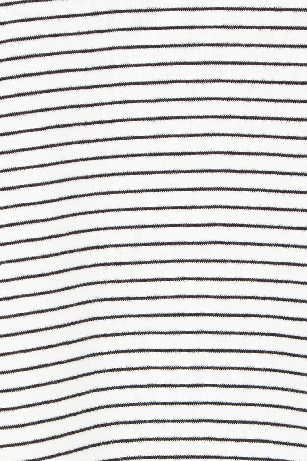 Product shot of the Trinity Vin colourNeck Cotton Tank - Blkwhite, detail